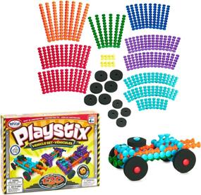 img 4 attached to 🚗 Rev Up Your Imagination with Popular Playthings Playstix Vehicle Pieces!