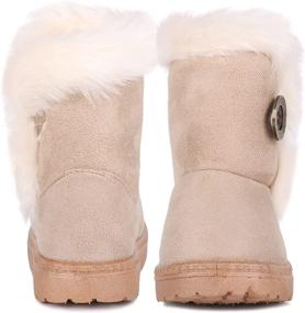 img 3 attached to Femizee Girls Boys Winter Boots: Stylish 👢 and Cozy Snow Boots for Kids (Toddler/Little Kid)