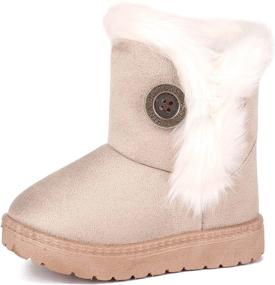 img 4 attached to Femizee Girls Boys Winter Boots: Stylish 👢 and Cozy Snow Boots for Kids (Toddler/Little Kid)