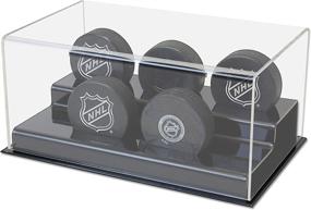 img 1 attached to BCW Deluxe Acrylic 5 Hockey Puck Display: A Perfect Showcase for Your Hockey Collection!