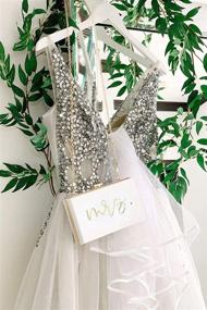 img 1 attached to 👜Mrs Purse Акриловый клатч: потрясающий свадебный и помолвочный подарок для медового месяца невесты
