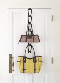 img 3 attached to YAMAZAKI Home 6511 Chain Link Bag Holder: Efficient Closet Storage Organizer Rack in Black