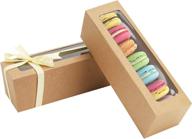 🎀 ribbon-adorned macaron packaging for display and gifting logo