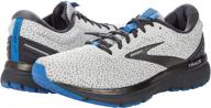 brooks trace alloy grey ebony men's shoes logo