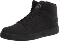 👟 stylish and versatile puma rebound layup sneaker in black castlerock - ideal men's shoes for any occasion logo