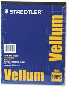 img 2 attached to Staedtler Mars Vellum Paper, 16# Rag, 8.5 x 11 Inches, Plain, 50 Sheets per Pad - Premium Quality for Artists, Designers, and Architects