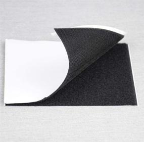 img 1 attached to 🪑 Non Slip Cushion Pad: Keep Couch Cushions in Place with Hook Loop Tape (4 x 6 inch, 4PCS, Black)