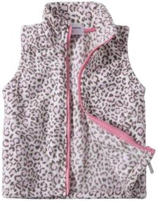 img 4 attached to 🧥 Mud Kingdom Girls' Lightweight Zip Leopard Toddler Fleece Jacket - Optimized for SEO