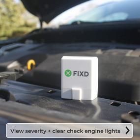 img 1 attached to Улучшенная диагностика автомобиля с помощью FIXD OBD2 - профессионального Bluetooth-сканера и считывателя кодов - совместим с iPhone и Android.