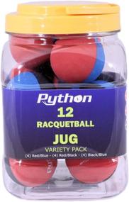 img 1 attached to 🎾 Value Pack of 12 Python RG Multi-Colored Racquetballs - Endorsed by Racquetball Legend Ruben Gonzalez!