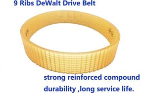 img 1 attached to 🔀 RO6G Planer Drive Belt 429962-08 - The Perfect Replacement for DeWal DW734, DW733, DW734R Planers - 9 Ribs, 2 Pack