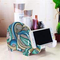 🐘 mokani elephant desk organizer: multifunctional pencil holder with cell phone stand and tablet desk bracket - ideal christmas gifts for kids, girls, boys, and women логотип