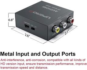 img 1 attached to 🔌 Конвертер UPGROW RCA в HDMI: Премиум 1080P Мини CVBS в HDMI Композитный Видео Аудио Конвертер