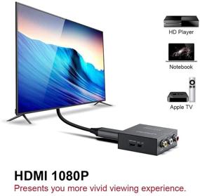 img 2 attached to 🔌 Конвертер UPGROW RCA в HDMI: Премиум 1080P Мини CVBS в HDMI Композитный Видео Аудио Конвертер