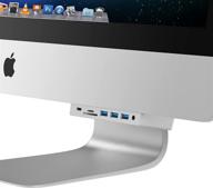 🔌 sabrent imac multi-port hub with convenient front access usb ports, sd/micro sd card reader, 3.5mm headphone jack, and hdmi 2.0 output (compatible with imac 2017 to 2020) - hb-simc логотип