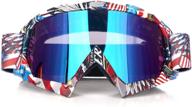 🏍️ durable motocycle atv goggles: anti-scratch, otg, protective for youth dirtbike riding off-road logo