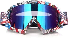 img 4 attached to 🏍️ Durable Motocycle ATV Goggles: Anti-Scratch, OTG, Protective for Youth Dirtbike Riding Off-Road