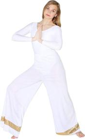 img 2 attached to 🩳 Danzcue Women's Palazzo Praise Dance Pant