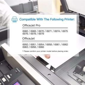 img 1 attached to Картридж для чернил LxTek совместимый с 902XL замена для HP 902 XL - идеально подходит для принтеров Officejet 6978, 6968, 6962 и 6958 (4 шт.)