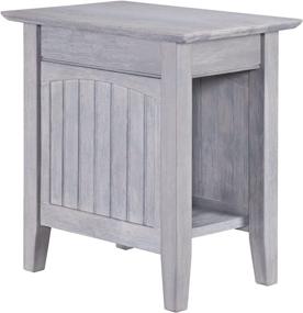 img 3 attached to Driftwood Nantucket Chair 🪑 Side Table by Atlantic Furniture