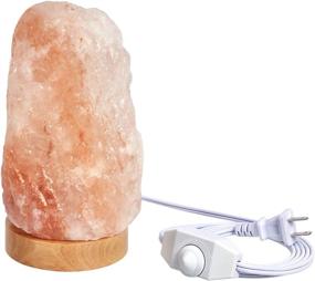 img 3 attached to 🔮 Amazon Basics Natural Himalayan Salt Lamp - Crystal Pink, 5-7 Pounds: Wood Base, Dimmer Switch Included