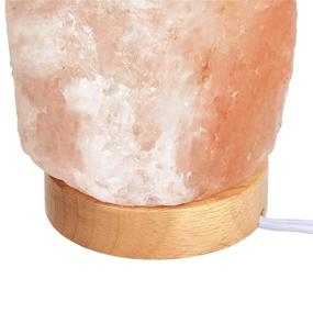 img 2 attached to 🔮 Amazon Basics Natural Himalayan Salt Lamp - Crystal Pink, 5-7 Pounds: Wood Base, Dimmer Switch Included