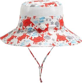 img 2 attached to Jastore Kids Boys Girls UPF50+ Safari Sun Hat with Breathable Bucket Design - Perfect Summer Play Hat