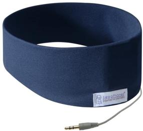 img 4 attached to 🎧 SleepPhones Classic AcousticSheep - Corded Headphones for Sleep, Travel, and More - The Original and Most Comfortable Headphones for Sleeping - Galaxy Blue Breeze Fabric, Size S