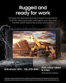 img 3 attached to 📱 Samsung Galaxy Tab Active3 Enterprise 8” Прочный планшет | 64 ГБ, WiFi и LTE (разблокированные), биометрическая защита | Черный