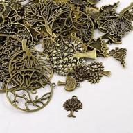 🌳 bronze tree of life charms pendants: exquisite antiqued tibetan style - 50g by pepperlonely logo