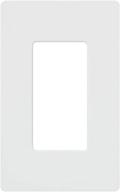 🔳 лутрон cw-1-wh одногнездная белая настенная панель логотип