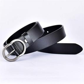 img 3 attached to Women Leather Dresses Ladies Buckle Women's Accessories