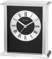 bulova baron mantel tabletop clock logo