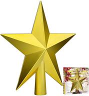 🎄 aneco traditional glossy christmas tree toppers decoration star treetop ornaments - perfect holiday home decor addition! logo
