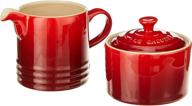 🍒 creuset stoneware cream cerise cherry: premium quality cookware for stylish kitchens logo