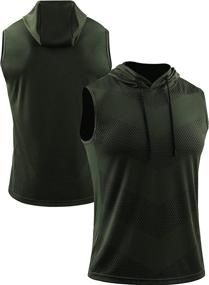 img 1 attached to 🏋️ Neleus Men's 3-Pack Sleeveless Workout Tank Tops with Hoodie for Running