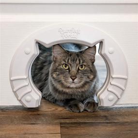 img 4 attached to Interior Pet Door with Built-In Cat Door – Ideal for Small, Medium, & Large Cats – Fits Indoor Hollow Core or Solid Interior Doors – Concealed Kitty Litter Box Furniture – Cat Doors for Interior Doors