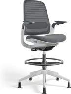 🪑 steelcase series 1 graphite office stool: high-quality ergonomic seating solution логотип