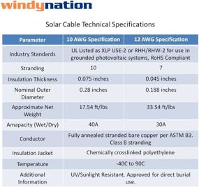 img 3 attached to 🔌 WindyNation 10 Gauge 10 AWG Solar Panel Extension Cable Wire- 20 Feet Black + 20 Feet Red - High-Quality Solar Connectors for Enhanced Energy Efficiency
