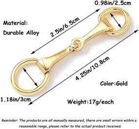 img 2 attached to WULI PEACH Horsebit Gold Neckerchief Women's Accessories