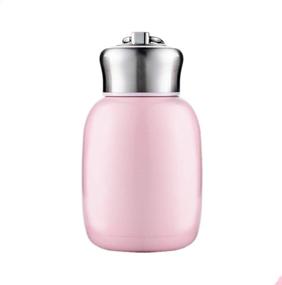 img 2 attached to Portable Pink 280ML Mini Cute Coffee Vacuum Flasks Thermos for Travel - Stainless Steel Water Bottle, Thermoses Cups and Mugs