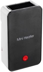 img 4 attached to 🔥 Black Mini Portable Electric Fan Heater - Safety Energy-Saving Heater for Office, Room, and Desktop Air Warming