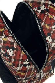 img 1 attached to 🎒 Loungefly Mickey Mouse Plaid Backpack: Stylish and Iconic Disney-inspired Bag