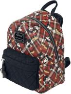 🎒 loungefly mickey mouse plaid backpack: stylish and iconic disney-inspired bag logo