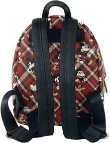 img 2 attached to 🎒 Loungefly Mickey Mouse Plaid Backpack: Stylish and Iconic Disney-inspired Bag