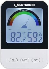 img 4 attached to 🌡️ JEOYKUDAN Digital Hygrometer Indoor Thermometer & Humidity Meter with LCD Backlight for Care, Bedrooms, Baby Room