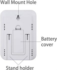img 2 attached to 🌡️ JEOYKUDAN Digital Hygrometer Indoor Thermometer & Humidity Meter with LCD Backlight for Care, Bedrooms, Baby Room