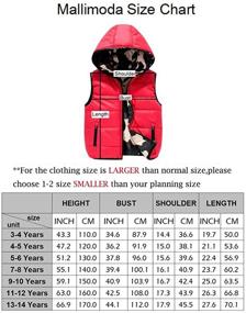 img 2 attached to Double-Sided Lightweight Hooded Puffer Down Vest Jacket Waistcoat for Boys - Mallimoda