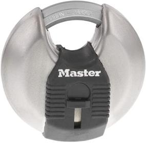 img 4 attached to 🔒 Мастер-лок M40XKAD Magnum - мощный надежный дисковый замок из нержавеющей стали с ключом, серебряный: беспрецедентная безопасность для ваших ценностей.