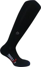 img 2 attached to 🧦 Travelsox TSS6000: The Original Patented Graduated Compression Performance Travel Socks - Black, Medium | DryStat OTC Pairs Included